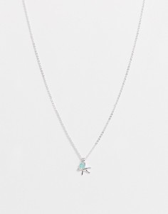 Ожерелье с подвеской морская звезда Miss Selfridge - Серебряный