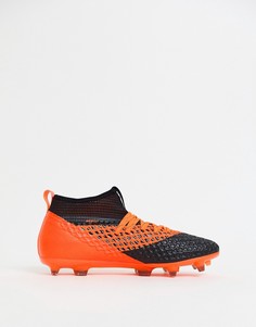 Оранжевые футбольные бутсы Puma Future 2.2 Netfit Firm Ground 104830-02 - Черный