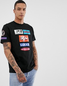 Черная футболка с логотипом Diesel T-Just-YA - Черный