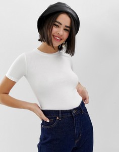 Футболка кремового цвета Monki - Белый