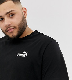 Черная футболка с маленьким логотипом Puma Plus Essentials - Черный