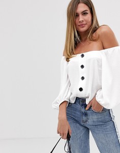 Белая блузка New Look - Белый