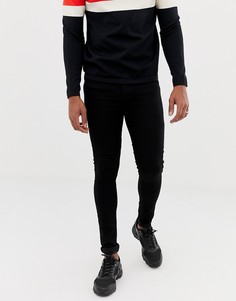 Черные супероблегающие джинсы COLLUSION x010 - Черный
