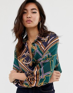 Рубашка с принтом цепочек River Island - Мульти