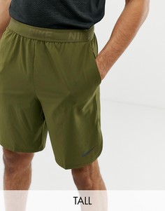 Шорты цвета хаки Nike Training TALL 2.0 886371-395 - Зеленый