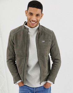 Замшевая куртка Selected Homme - Серый