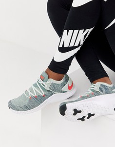 Серо-синие кроссовки Nike Training Free TR Flyknit - Серый