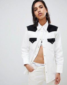 Рубашка колор блок в стиле вестерн Calvin Klein Jeans - Мульти