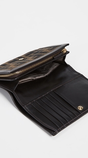 What Goes Around Comes Around Fendi Brown Zucca Wallet