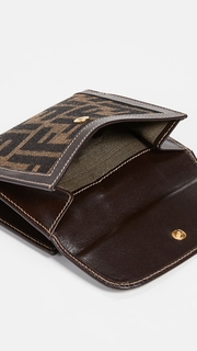 What Goes Around Comes Around Fendi Brown Zucca Wallet