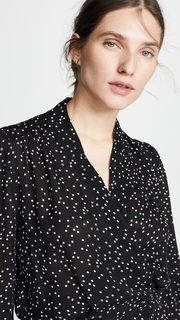 LAGENCE Cara Wrap Blouse