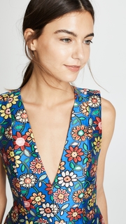 alice + olivia Patty Seamed A-Line Dress