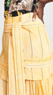 3.1 Phillip Lim Maxi Striped Skirt with Front Tie