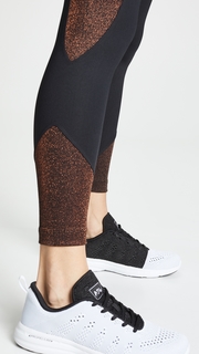 KORAL ACTIVEWEAR Curved Mid Rise Glow Crop Leggings