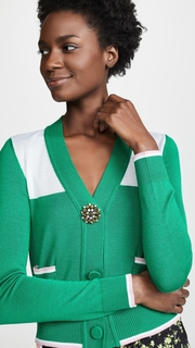 No. 21 Cardigan with Jewel Accent