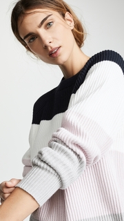 6397 Striped Raglan Pullover