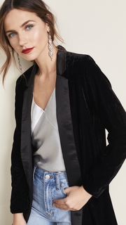 BB Dakota Midnight In Paris Velvet Blazer