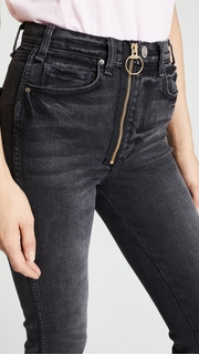McGuire Denim Slim Jeans with Exposed Zippers