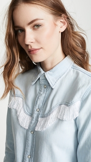 GANNI Soft Denim Button Down