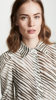 See by Chloe Zebra Blouse