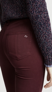 Rag & Bone/JEAN The Plush High Rise Ankle Skinny Jeans
