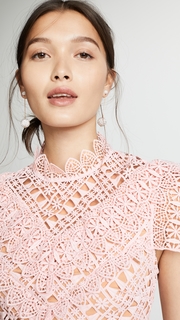Self Portrait Abstract Triangle Lace Dress