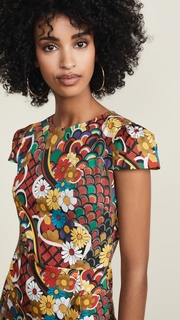 alice + olivia Kirby Ruffle Short Sleeve Dress