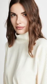 Madewell Texture & Thread Velour Mock Neck Top