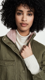 Madewell Drawstring Cropped Military Jacket