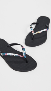 Havaianas Slim Tropical Strap Flip Flops