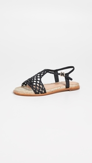 Paloma Barcelo Sandrine Woven Flat Sandals