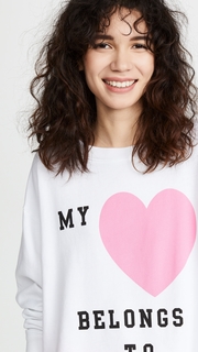Wildfox My Heart Belongs To My Dog Sweatshirt