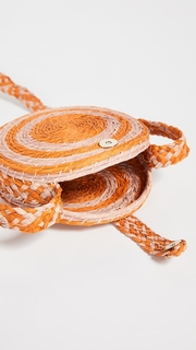 KAANAS Akumal Woven Circle Crossbody Bag