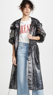 Nina Ricci Laminated Lace Parka