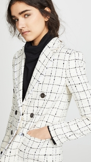 Rebecca Taylor Plaid Tweed Jacket