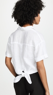 Three Dots Linen Short Sleeve Shirt