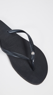 Havaianas Slim Crystal Glamour Flip Flops