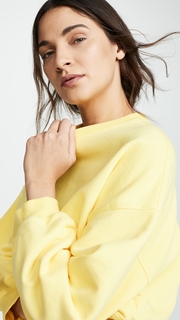 AGOLDE Balloon Sleeve Cropped Sweatshirt