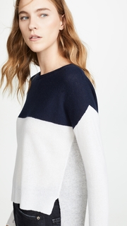 ATM Anthony Thomas Melillo Colorblock Cashmere Sweater