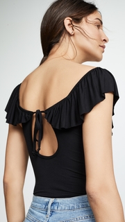 Honeydew Intimates Ruth Modal Ruffle Bodysuit