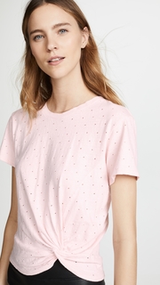 Enza Costa Side Knot Crew Tee