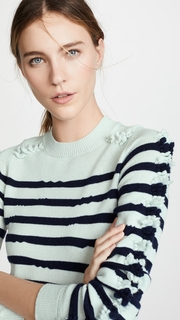 Barrie Striped Cashmere Sweater