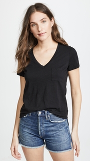 Madewell Whisper Cotton V Neck Pocket Tee