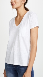 Madewell Whisper Cotton V Neck Pocket Tee