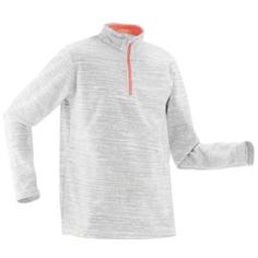 Детская Флисовая Толстовка Для Походов Мн100 Серая Quechua