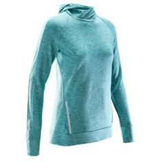 Толстовка Для Бега Женская С Капюшоном Run Warm Kalenji
