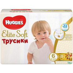 Трусики-подгузники Huggies Elite Soft 6, 16-22кг, 28 шт.