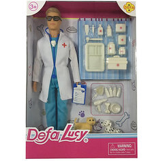 Игровой набор с куклой Defa Lucy "Папа ветеринар"