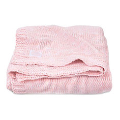 Вязаный плед Jollein "Melange knit" soft pink, 75х100 см