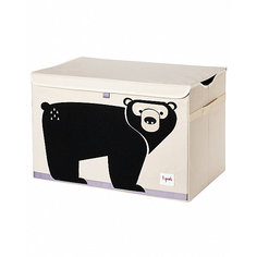 Сундук для хранения игрушек 3 Sprouts Чёрный мишка (Black Bear SPR908). Арт. 00038